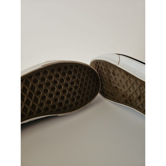 Vans Shoes Youth 6 Off The Wall Skateboard Lace Up Sneakers 721356 Grey Fabric - Picture 7 of 7